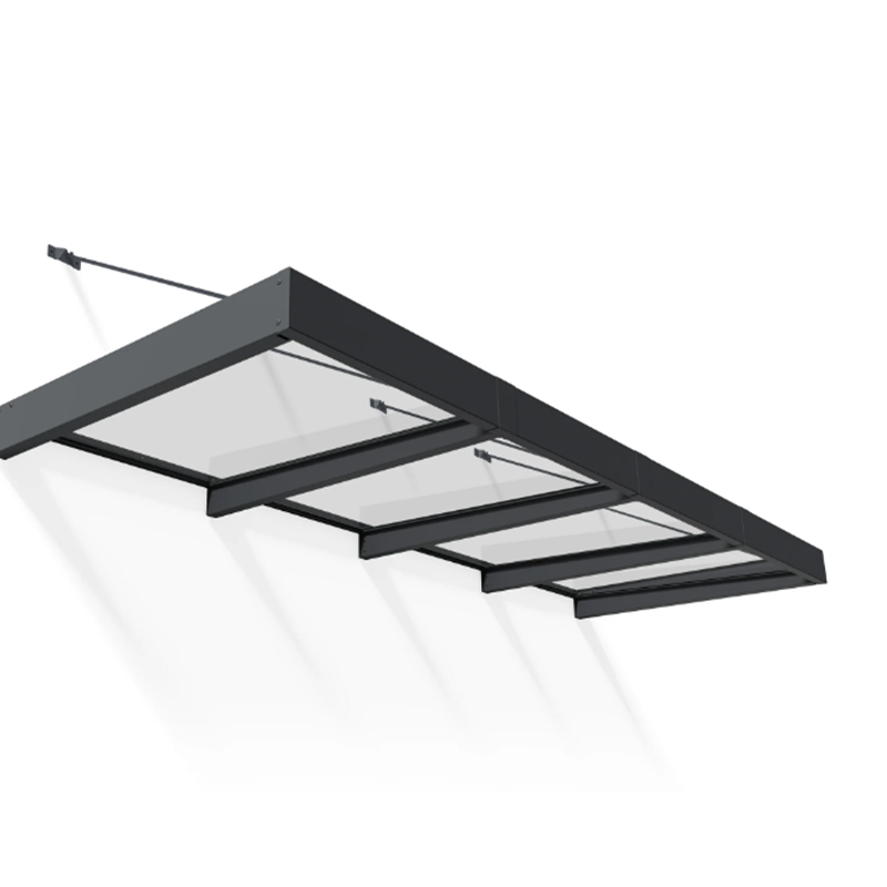 El encanto prístino de las toldos de vidrio limpio